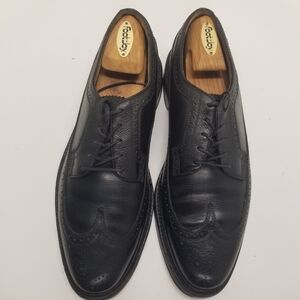 Florsheim Royal Imperial Mens Size 10.5D Black Leather Oxford Derby Wingtip